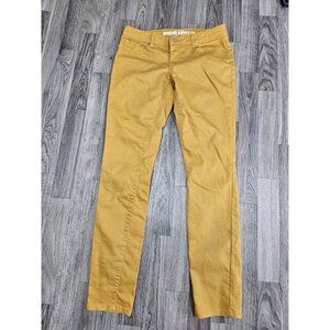 (3/$35) Mossimo Supply Co Jeans Womens 7 Yellow Skinny Fit 6 Stretch Juniors